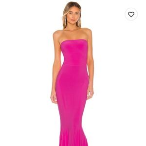 x Revolve Strapless Fishtail Gown